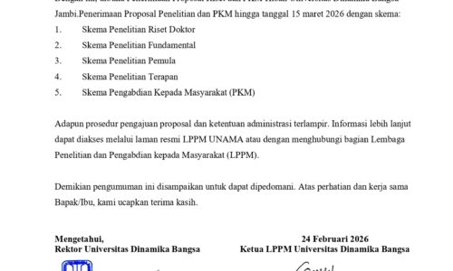 Call Proposal : Riset & PKM